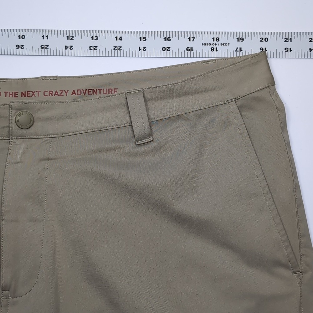 Rhone Commuter Shorts Mens 38x9Tan Stretch Performance Golf Chino Casual - Picture 6 of 10